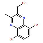 Quinoxaline, 5,8-dibromo-2-(bromomethyl)-3-methyl- 