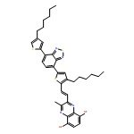 Quinoxaline, 5,8-dibromo-2-[2-[3-hexyl-5-[7-(4-hexyl-2-thienyl)-2,1,3-benzothiadiazol-4-yl]-2-thienyl]ethenyl]-3-methyl- 