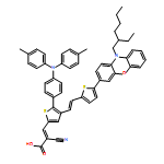 2-Propenoic acid, 3-[5-[4-[bis(4-methylphenyl)amino]phenyl]-4-[(1E)-2-[5-[10-(2-ethylhexyl)-10H-phenoxazin-3-yl]-2-thienyl]ethenyl]-2-thienyl]-2-cyano-, (2E)- 