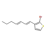 Thiophene, 2-bromo-3-(1E,3E)-1,3-heptadien-1-yl- 