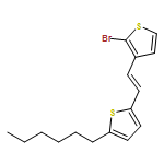 Thiophene, 2-bromo-3-[(1E)-2-(5-hexyl-2-thienyl)ethenyl]- 