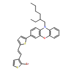 10H-Phenoxazine, 3-[5-[(1E)-2-(2-bromo-3-thienyl)ethenyl]-2-thienyl]-10-(2-ethylhexyl)- 