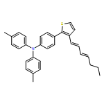 Benzenamine, 4-[3-(1E,3E)-1,3-heptadien-1-yl-2-thienyl]-N,N-bis(4-methylphenyl)- 