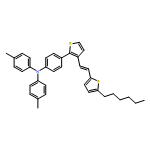 Benzenamine, 4-[3-[(1E)-2-(5-hexyl-2-thienyl)ethenyl]-2-thienyl]-N,N-bis(4-methylphenyl)- 