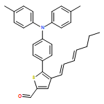 2-Thiophenecarboxaldehyde, 5-[4-[bis(4-methylphenyl)amino]phenyl]-4-(1E,3E)-1,3-heptadien-1-yl- 