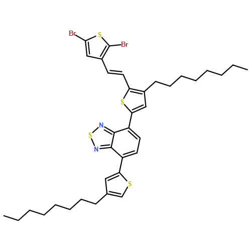 2,1,3-Benzothiadiazole, 4-[5-[2-(2,5-dibromo-3-thienyl)ethenyl]-4-octyl-2-thienyl]-7-(4-octyl-2-thienyl)- 