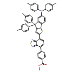 Benzoic acid, 4-[7-[6-[bis(4-methylphenyl)amino]-4,4-bis(4-methylphenyl)-4H-indeno[1,2-b]thien-2-yl]-2,1,3-benzothiadiazol-4-yl]-, methyl ester 