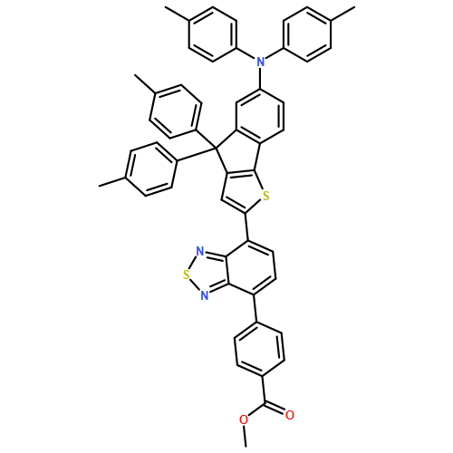 Benzoic acid, 4-[7-[6-[bis(4-methylphenyl)amino]-4,4-bis(4-methylphenyl)-4H-indeno[1,2-b]thien-2-yl]-2,1,3-benzothiadiazol-4-yl]-, methyl ester 