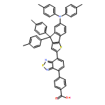 Benzoic acid, 4-[7-[6-[bis(4-methylphenyl)amino]-4,4-bis(4-methylphenyl)-4H-indeno[1,2-b]thien-2-yl]-2,1,3-benzothiadiazol-4-yl]- 