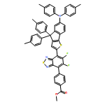 Benzoic acid, 4-[7-[6-[bis(4-methylphenyl)amino]-4,4-bis(4-methylphenyl)-4H-indeno[1,2-b]thien-2-yl]-5,6-difluoro-2,1,3-benzothiadiazol-4-yl]-, methyl ester 