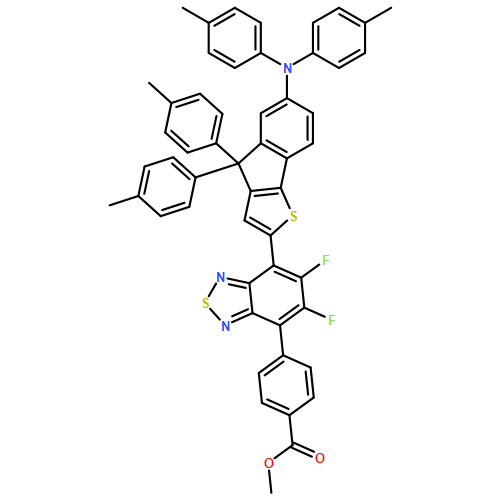 Benzoic acid, 4-[7-[6-[bis(4-methylphenyl)amino]-4,4-bis(4-methylphenyl)-4H-indeno[1,2-b]thien-2-yl]-5,6-difluoro-2,1,3-benzothiadiazol-4-yl]-, methyl ester 