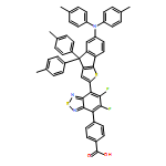 Benzoic acid, 4-[7-[6-[bis(4-methylphenyl)amino]-4,4-bis(4-methylphenyl)-4H-indeno[1,2-b]thien-2-yl]-5,6-difluoro-2,1,3-benzothiadiazol-4-yl]- 