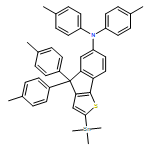 4H-Indeno[1,2-b]thiophen-6-amine, N,N,4,4-tetrakis(4-methylphenyl)-2-(trimethylstannyl)- 