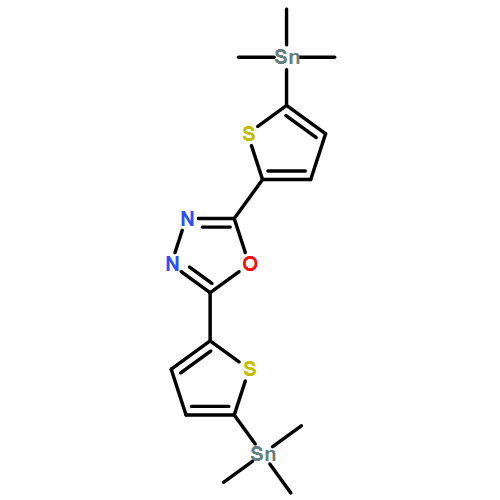 1,3,4-Oxadiazole, 2,5-bis[5-(trimethylstannyl)-2-thienyl]- 