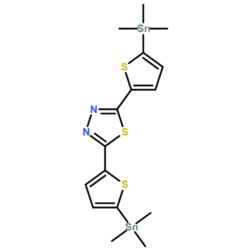 1,3,4-Thiadiazole, 2,5-bis[5-(trimethylstannyl)-2-thienyl]- 