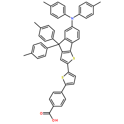 Benzoic acid, 4-[5-[6-[bis(4-methylphenyl)amino]-4,4-bis(4-methylphenyl)-4H-indeno[1,2-b]thien-2-yl]-2-thienyl]- 