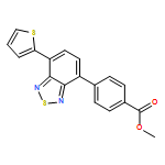 Benzoic acid, 4-[7-(2-thienyl)-2,1,3-benzothiadiazol-4-yl]-, methyl ester 