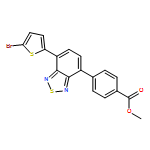 Benzoic acid, 4-[7-(5-bromo-2-thienyl)-2,1,3-benzothiadiazol-4-yl]-, methyl ester 