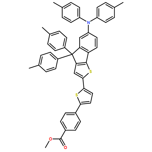 Benzoic acid, 4-[5-[6-[bis(4-methylphenyl)amino]-4,4-bis(4-methylphenyl)-4H-indeno[1,2-b]thien-2-yl]-2-thienyl]-, methyl ester 