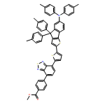 Benzoic acid, 4-[7-[5-[6-[bis(4-methylphenyl)amino]-4,4-bis(4-methylphenyl)-4H-indeno[1,2-b]thien-2-yl]-2-thienyl]-2,1,3-benzothiadiazol-4-yl]-, methyl ester 