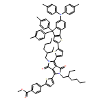 Benzoic acid, 4-[5-[4-[5-[6-[bis(4-methylphenyl)amino]-4,4-bis(4-methylphenyl)-4H-indeno[1,2-b]thien-2-yl]-2-thienyl]-2,5-bis(2-ethylhexyl)-2,3,5,6-tetrahydro-3,6-dioxopyrrolo[3,4-c]pyrrol-1-yl]-2-thienyl]-, methyl ester 