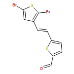 2-Thiophenecarboxaldehyde, 5-[(1E)-2-(2,5-dibromo-3-thienyl)ethenyl]- 