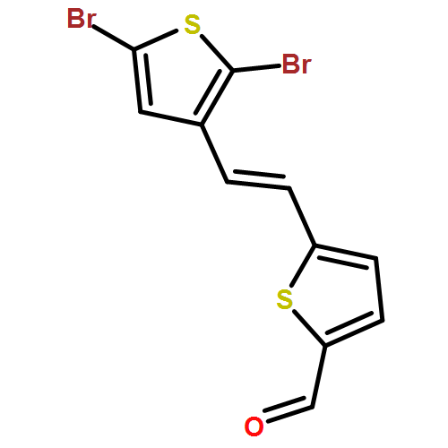 2-Thiophenecarboxaldehyde, 5-[(1E)-2-(2,5-dibromo-3-thienyl)ethenyl]- 