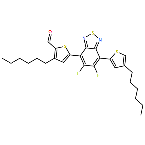 2-Thiophenecarboxaldehyde, 5-[5,6-difluoro-7-(4-hexyl-2-thienyl)-2,1,3-benzothiadiazol-4-yl]-3-hexyl- 