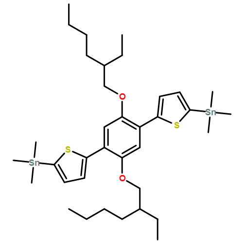 Stannane, 1,1'-[[2,5-bis[(2-ethylhexyl)oxy]-1,4-phenylene]di-5,2-thiophenediyl]bis[1,1,1-trimethyl- 