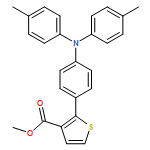 3-Thiophenecarboxylic acid, 2-[4-[bis(4-methylphenyl)amino]phenyl]-, methyl ester 