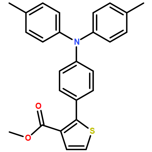 3-Thiophenecarboxylic acid, 2-[4-[bis(4-methylphenyl)amino]phenyl]-, methyl ester 