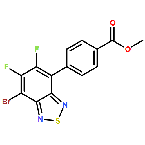 Benzoic acid, 4-(7-bromo-5,6-difluoro-2,1,3-benzothiadiazol-4-yl)-, methyl ester 