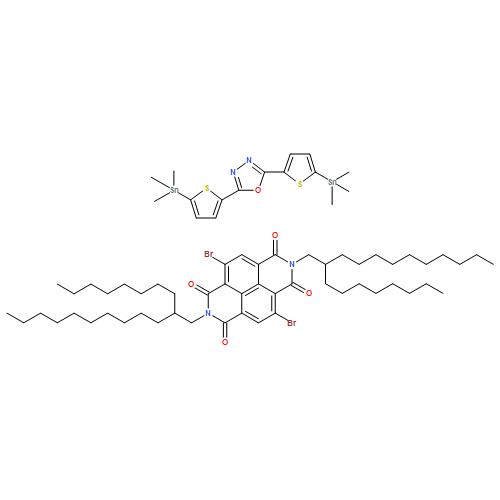 Benzo[lmn][3,8]phenanthroline-1,3,6,8(2H,7H)-tetrone, 4,9-dibromo-2,7-bis(2-octyldodecyl)-, polymer with 2,5-bis[5-(trimethylstannyl)-2-thienyl]-1,3,4-oxadiazole 