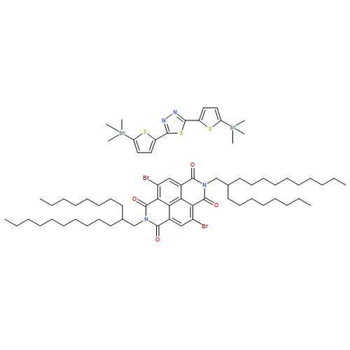 Benzo[lmn][3,8]phenanthroline-1,3,6,8(2H,7H)-tetrone, 4,9-dibromo-2,7-bis(2-octyldodecyl)-, polymer with 2,5-bis[5-(trimethylstannyl)-2-thienyl]-1,3,4-thiadiazole 