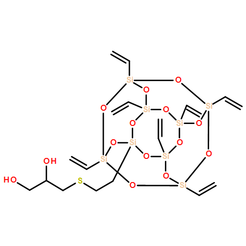 1,2-Propanediol, 3-[[2-(3,5,7,9,11,13,15-heptaethenylpentacyclo[9.5.1.13,9.15,15.17,13]octasiloxan-1-yl)ethyl]thio]- 