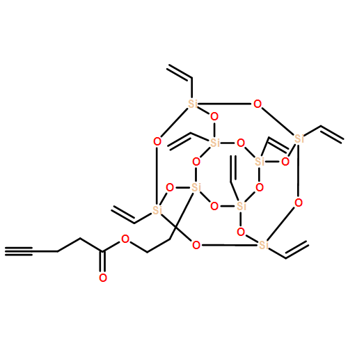 4-Pentynoic acid, 2-(3,5,7,9,11,13,15-heptaethenylpentacyclo[9.5.1.13,9.15,15.17,13]octasiloxan-1-yl)ethyl ester 