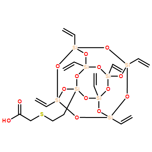 Acetic acid, 2-[[2-(3,5,7,9,11,13,15-heptaethenylpentacyclo[9.5.1.13,9.15,15.17,13]octasiloxan-1-yl)ethyl]thio]- 