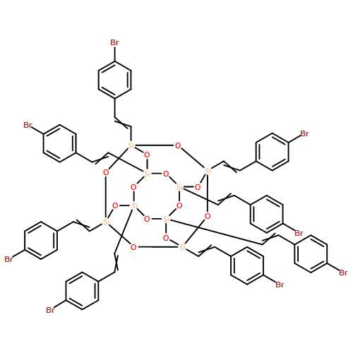 Pentacyclo[9.5.1.13,9.15,15.17,13]octasiloxane, 1,3,5,7,9,11,13,15-octakis[2-(4-bromophenyl)ethenyl]- 