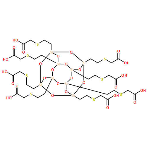 Acetic acid, 2,2',2'',2''',2'''',2''''',2'''''',2'''''''-[pentacyclo[9.5.1.13,9.15,15.17,13]octasiloxane-1,3,5,7,9,11,13,15-octayloctakis(2,1-ethanediylthio)]octakis- 