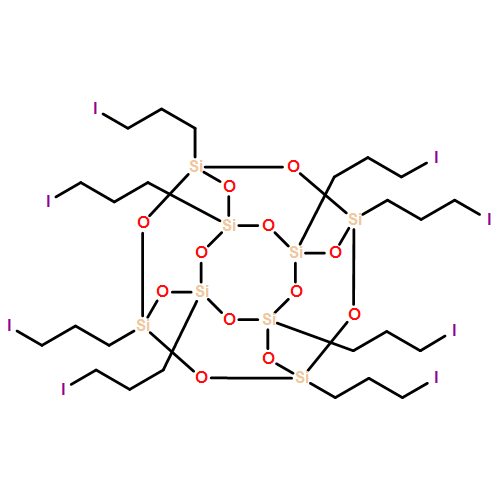 Pentacyclo[9.5.1.13,9.15,15.17,13]octasiloxane, 1,3,5,7,9,11,13,15-octakis(3-iodopropyl)- 