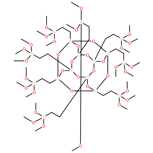 Pentacyclo[9.5.1.13,9.15,15.17,13]octasiloxane, 1,3,5,7,9,11,13,15-octakis[2-(trimethoxysilyl)ethyl]- 