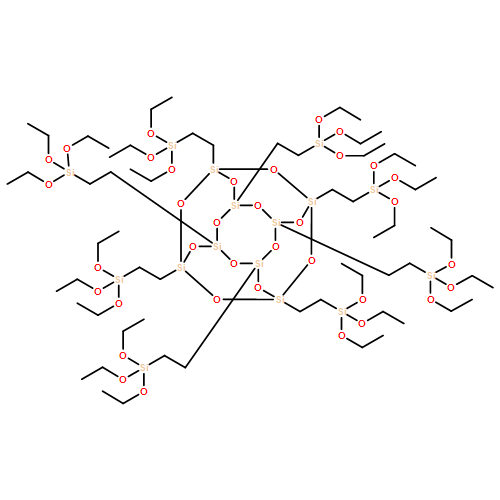 Pentacyclo[9.5.1.13,9.15,15.17,13]octasiloxane, 1,3,5,7,9,11,13,15-octakis[2-(triethoxysilyl)ethyl]- 