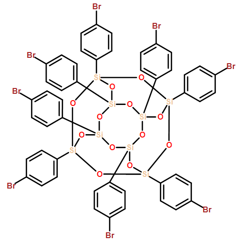 Pentacyclo[9.5.1.13,9.15,15.17,13]octasiloxane, 1,3,5,7,9,11,13,15-octakis(4-bromophenyl)- 