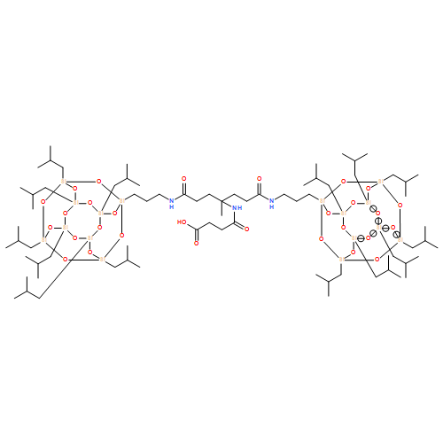 Butanoic acid, 4-[[4-[[3-[3,5,7,9,11,13,15-heptakis(2-methylpropyl)pentacyclo[9.5.1.13,9.15,15.17,13]octasiloxan-1-yl]propyl]amino]-1-[3-[[3-[3,5,7,9,11,13,15-heptakis(2-methylpropyl)pentacyclo[9.5.1.13,9.15,15.17,13]octasiloxan-1-yl]propyl]amino]-3-oxopropyl]-1-methyl-4-oxobutyl]amino]-4-oxo- 