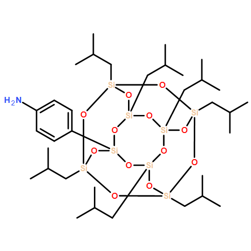 Benzenamine, 4-[3,5,7,9,11,13,15-heptakis(2-methylpropyl)pentacyclo[9.5.1.13,9.15,15.17,13]octasiloxan-1-yl]-