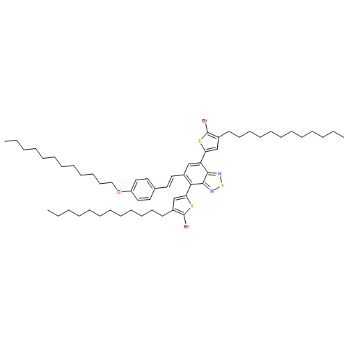 2,1,3-Benzothiadiazole, 4,7-bis(5-bromo-4-dodecyl-2-thienyl)-5-[2-[4-(dodecyloxy)phenyl]ethenyl]-