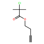 Propanoic acid, 2-chloro-2-methyl-, 3-butyn-1-yl ester