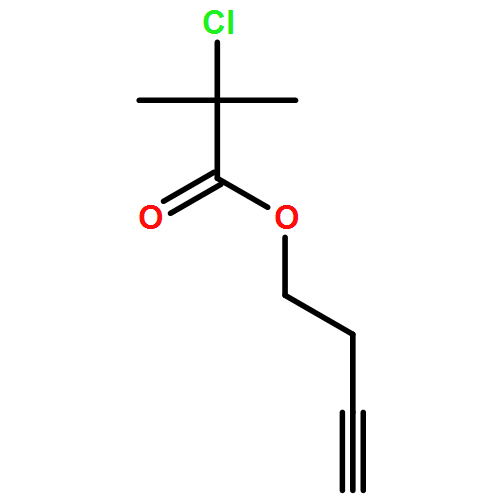 Propanoic acid, 2-chloro-2-methyl-, 3-butyn-1-yl ester