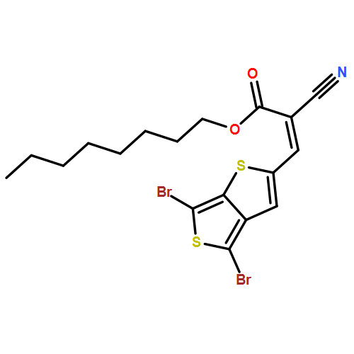 2-Propenoic acid, 2-cyano-3-(4,6-dibromothieno[3,4-b]thien-2-yl)-, octyl ester