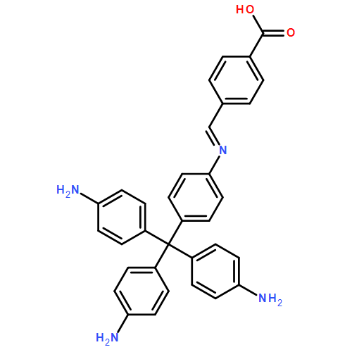 Benzoic acid, 4-[[[4-[tris(4-aminophenyl)methyl]phenyl]imino]methyl]-